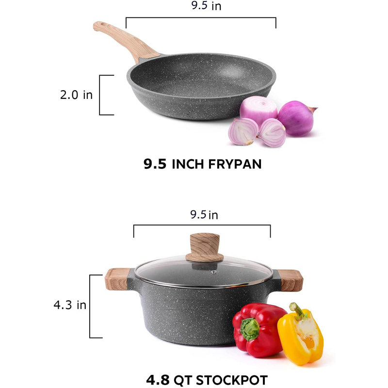 Caannasweis Pots and Pans Nonstick Cookware Sets Pot Set for Cooking